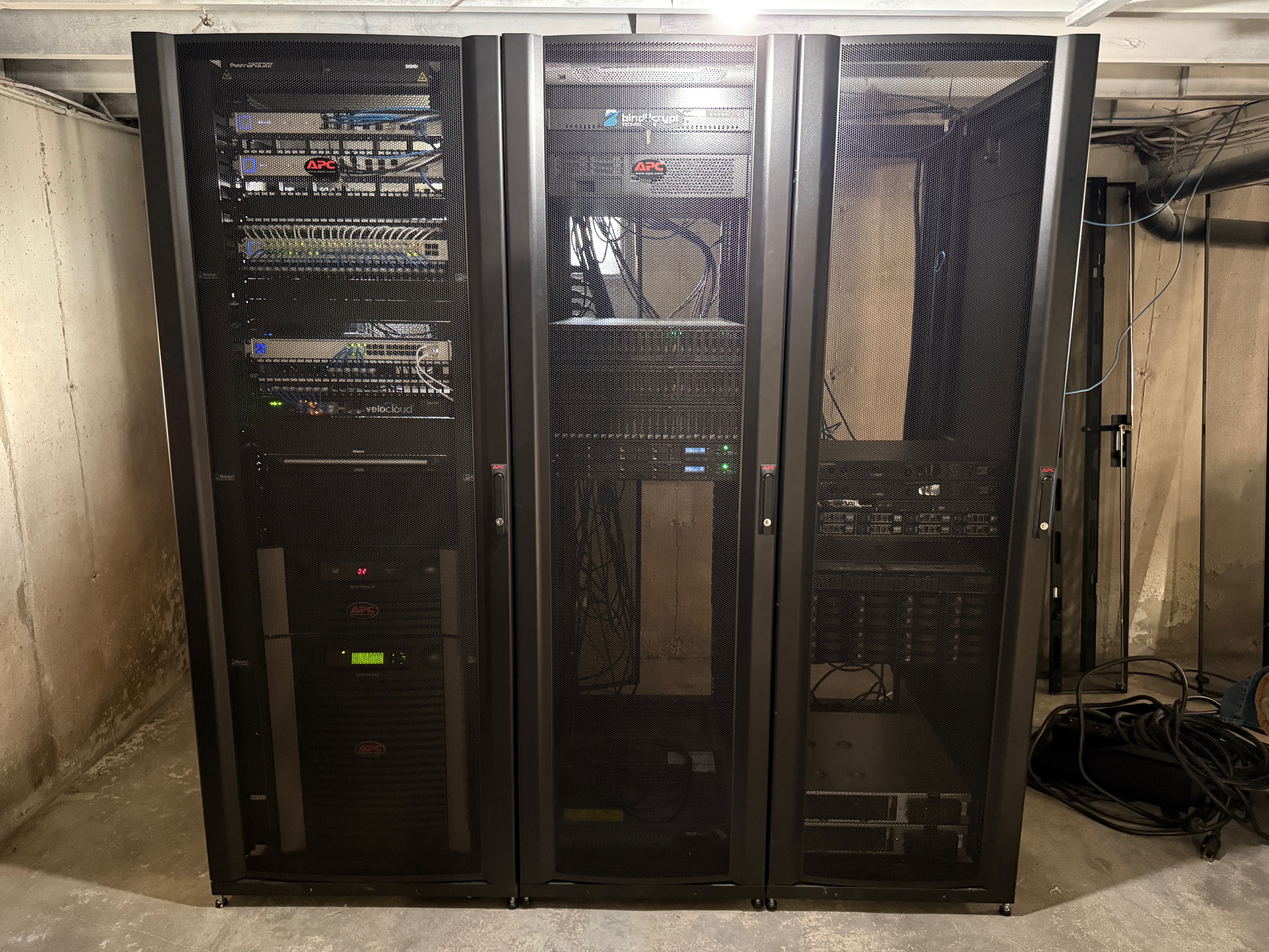 A picture of Aarons server racks.